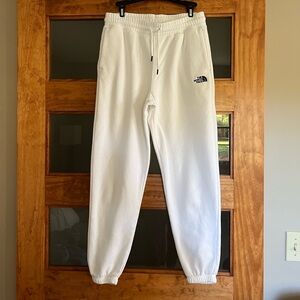 North Face white joggers Small